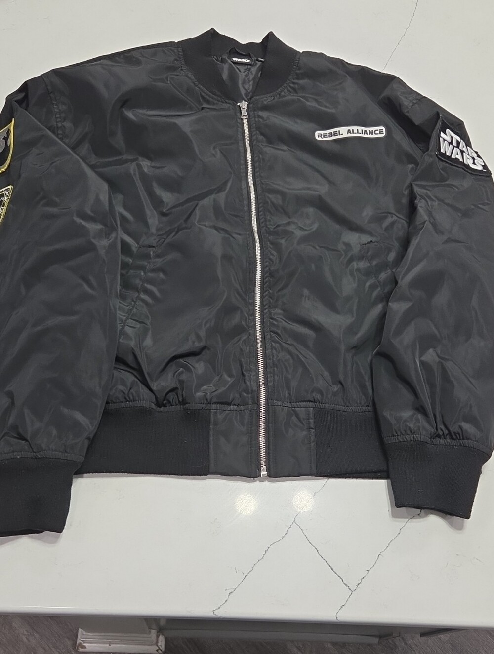 Star Wars Black Rebel Alliance Bomber Jacket SzL Pre-owned Good Conditions